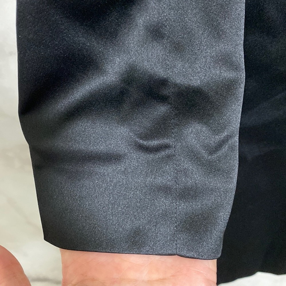 Socialite Satin Blazer Mini Dress - Black - Picture 7 of 10